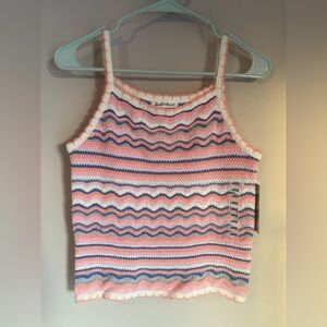 Derek Heart Multicolor Knit Top jr size 14 NWT